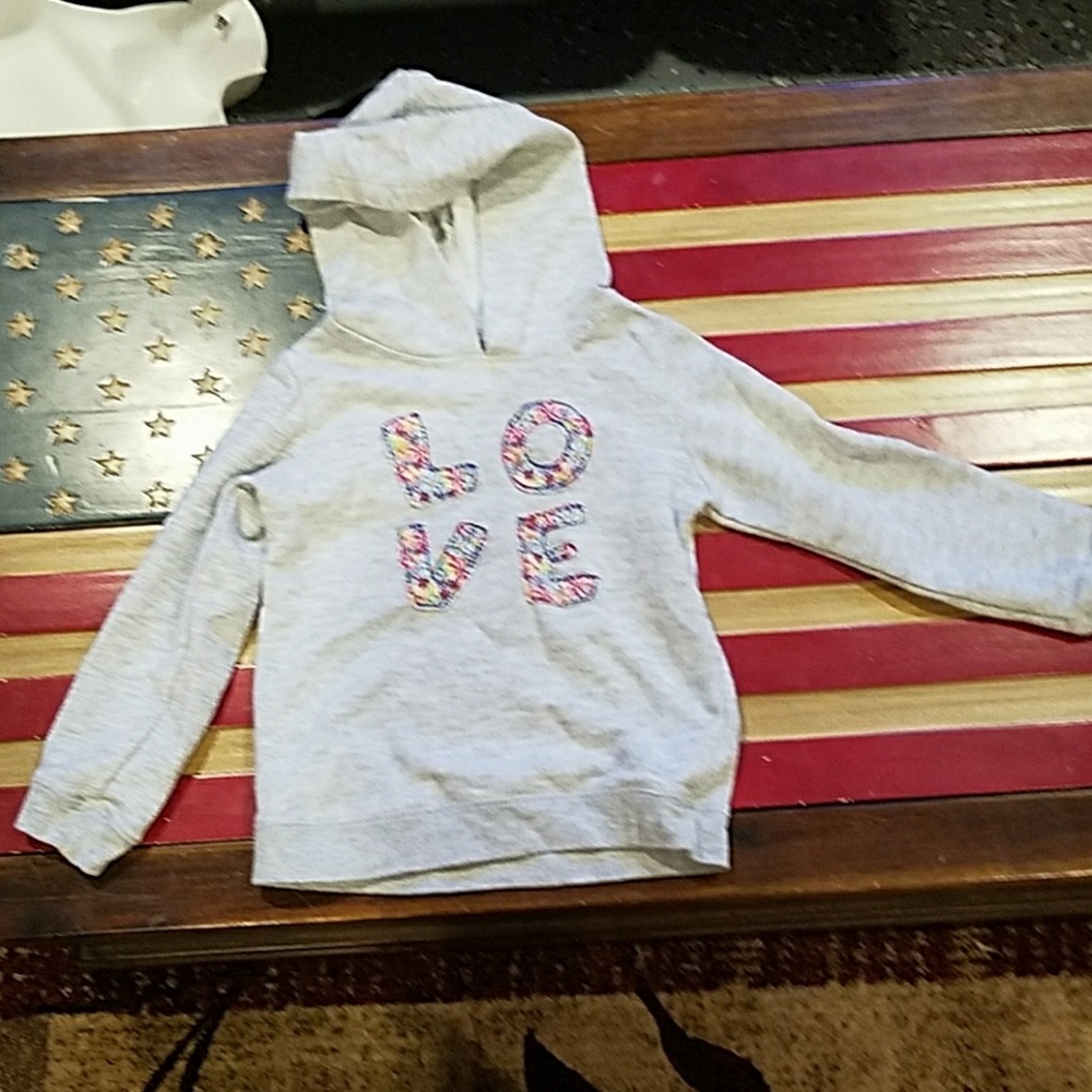 Long sleeve hooded toddler shirt